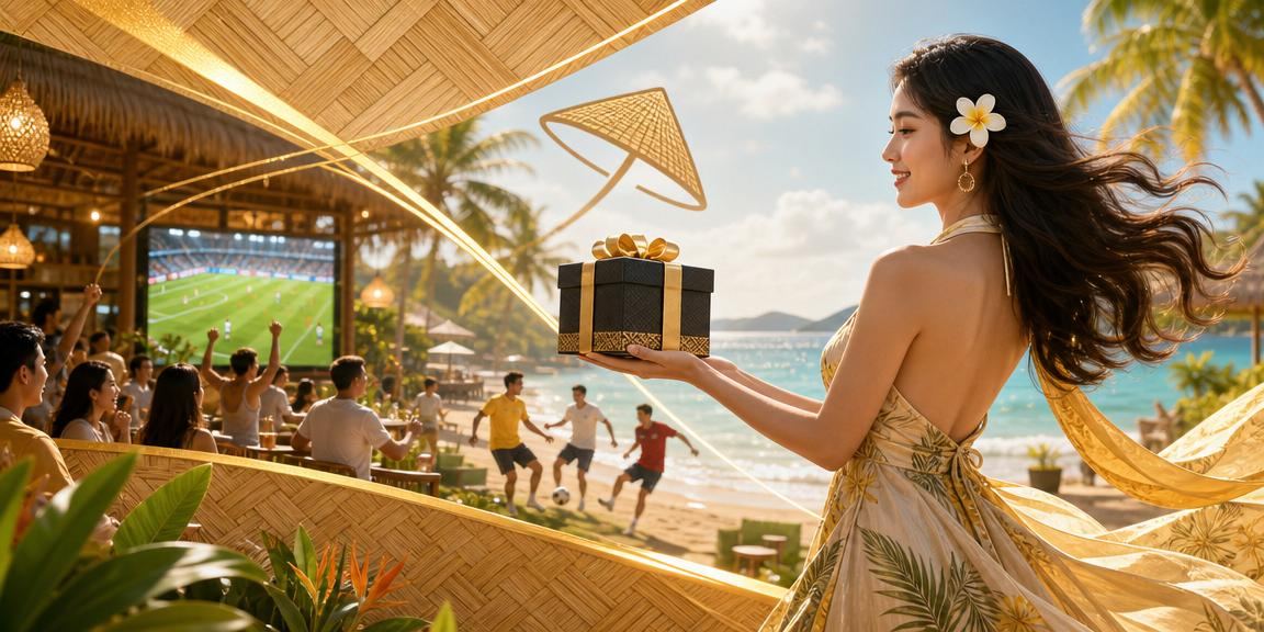 Cổ động viên theo dõi trận bóng đá và đặt cược qua ứng dụng tại Phú Quốc